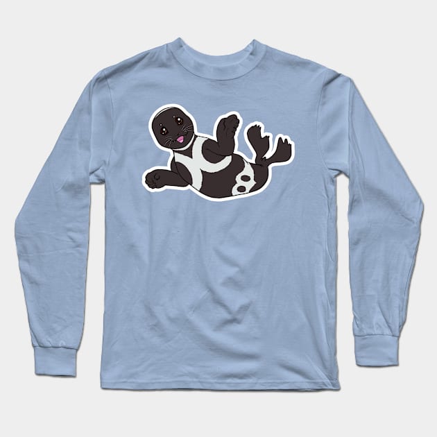 Ribbon Seal (Male) Long Sleeve T-Shirt by Right Shine Creations